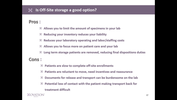 On Site/Off Site Risks and Liabilities: Is Your Cryo-nursery Safe?