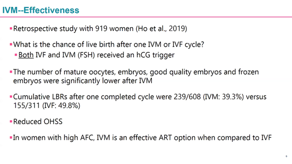 Clinical IVM – The Time has Come
