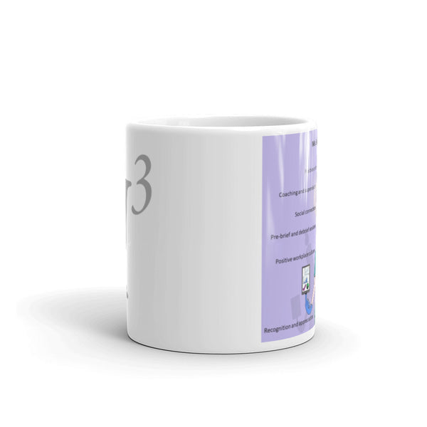 White glossy mug - Ms Burnbright