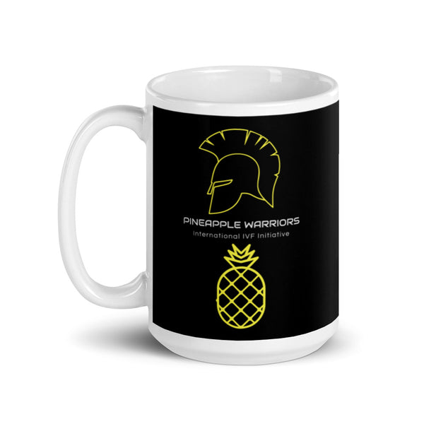 White glossy mug - Pineapple Warriors