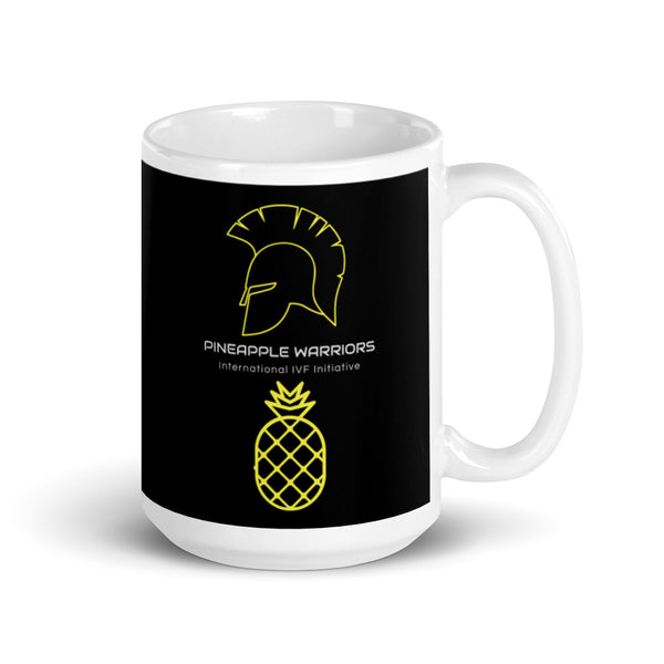 White glossy mug - Pineapple Warriors