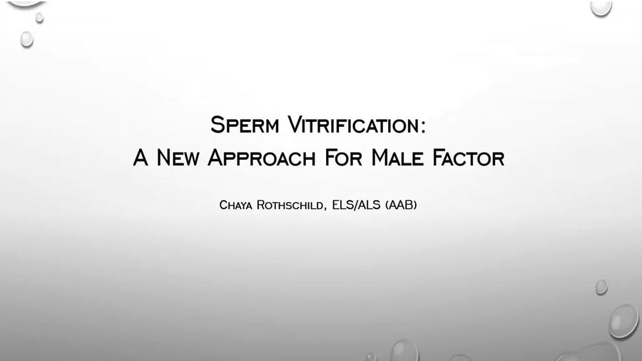 If there’s One, We can Freeze it: Managing Severe Male Factor with Single Sperm Freezing