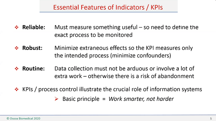 Indicators, KPIs and Benchmarking