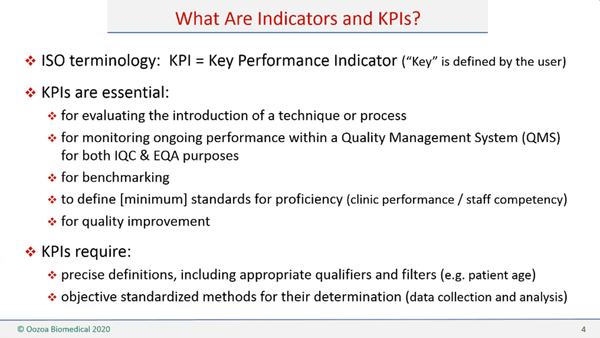 Indicators, KPIs and Benchmarking