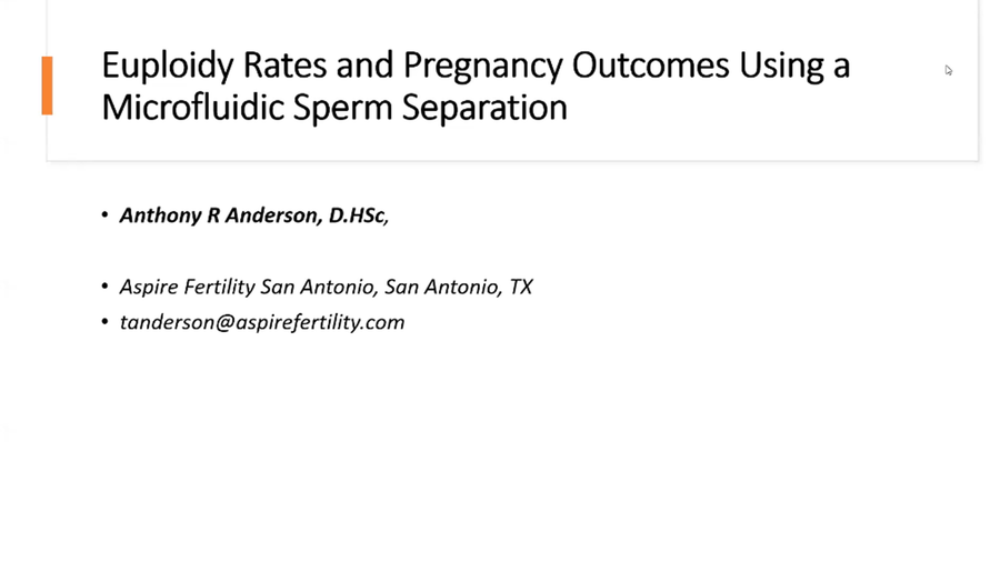 Euploidy Rates and Pregnancy Outcomes Using a Microfluidic Sperm Separation Device
