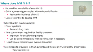 Clinical IVM – The Time has Come