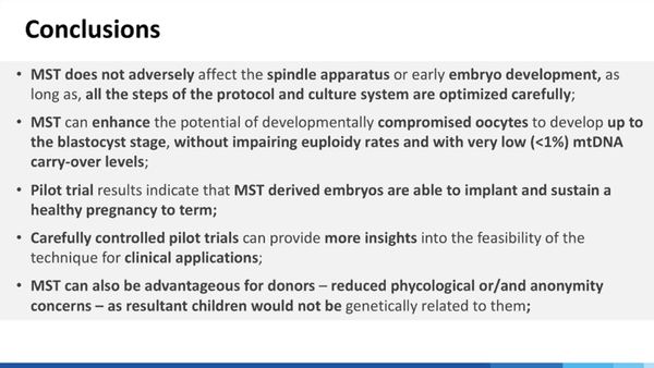 Maternal Spindle Transfer to Overcome Infertility: Where We Stand