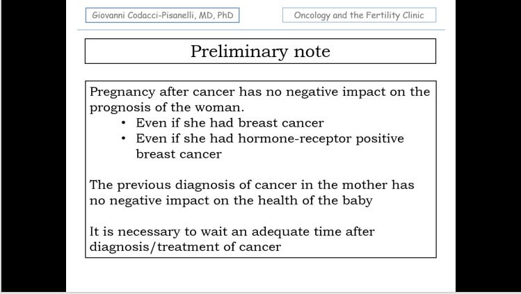 Oncology and the Fertility Clinic